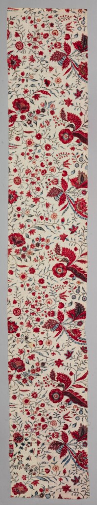fragment of floral chintz textile