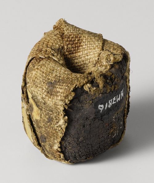 Small roll of tarred sail cloth
